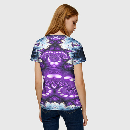 Женская футболка Абстрактная иллюзия текстура / 3D-принт – фото 4
