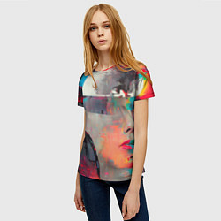 Футболка женская Арт абстракция, цвет: 3D-принт — фото 2