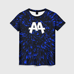 Футболка женская Asking Alexandria blue energy, цвет: 3D-принт