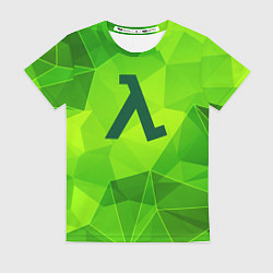 Футболка женская Half-Life green poly, цвет: 3D-принт