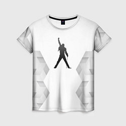 Футболка женская Queen white poly, цвет: 3D-принт