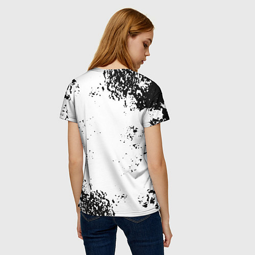 Женская футболка Asking Alexandria - рок пес / 3D-принт – фото 4