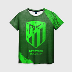 Женская футболка Atletico Madrid - green gradient