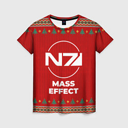 Женская футболка Mass Effect new year