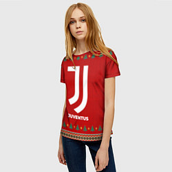 Футболка женская Juventus new year, цвет: 3D-принт — фото 2