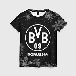 Женская футболка Снежный Borussia