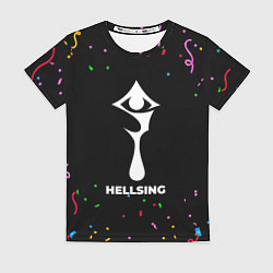 Футболка женская Hellsing конфети, цвет: 3D-принт