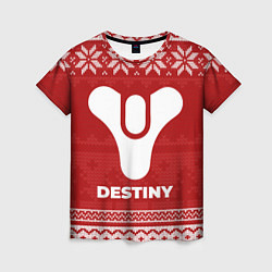 Женская футболка Новогодний Destiny