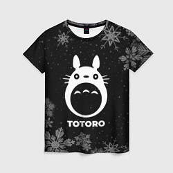 Женская футболка Снежный Totoro