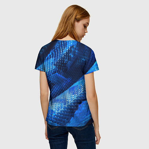 Женская футболка Змеиный стиль / 3D-принт – фото 4