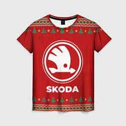 Женская футболка Skoda new year