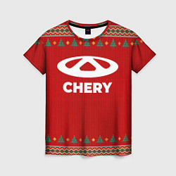 Женская футболка Chery new year