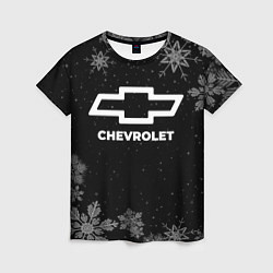 Женская футболка Снежный Chevrolet