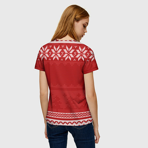 Женская футболка Новогодний The Killers / 3D-принт – фото 4