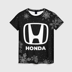 Женская футболка Снежный Honda