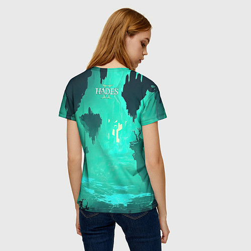 Женская футболка Мелиноя в подземелье - Hades 2 / 3D-принт – фото 4