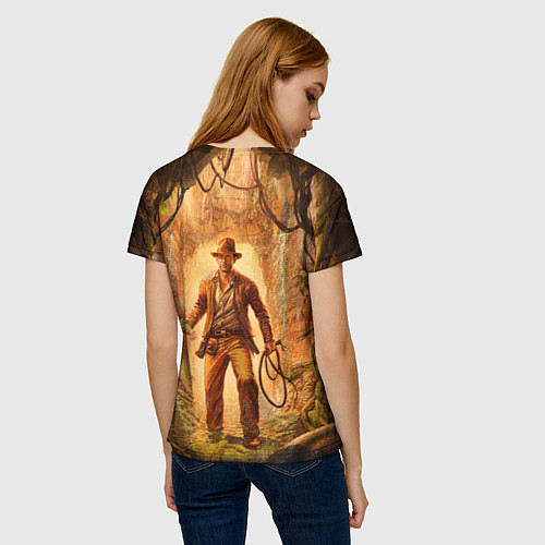 Женская футболка Инди Indiana Jones and the great circle / 3D-принт – фото 4