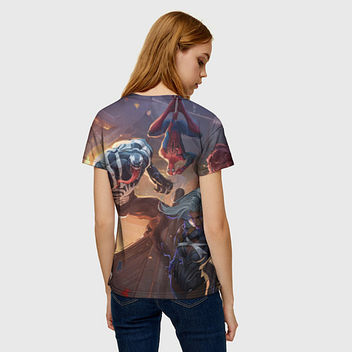 Женская футболка Персонажи Marvel rivals / 3D-принт – фото 4