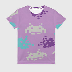 Футболка женская Пиксели, цвет: 3D-принт