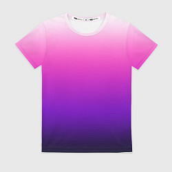 Женская футболка Градиент Argon розово-фиолетовый