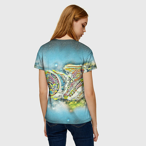 Женская футболка Удар по воротам / 3D-принт – фото 4