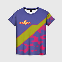 Женская футболка Counter strike camo line