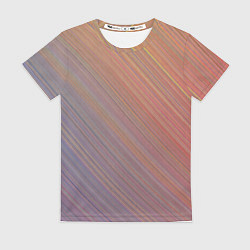 Женская футболка Градиент в полоску