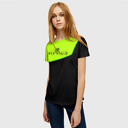 Футболка женская New world geomerty, цвет: 3D-принт — фото 2