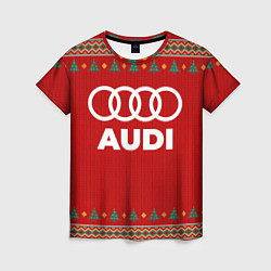 Женская футболка Audi new year