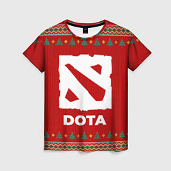 Женская футболка Dota new year