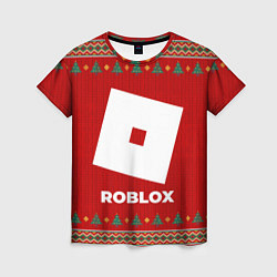 Женская футболка Roblox new year