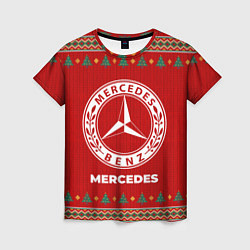 Женская футболка Mercedes new year