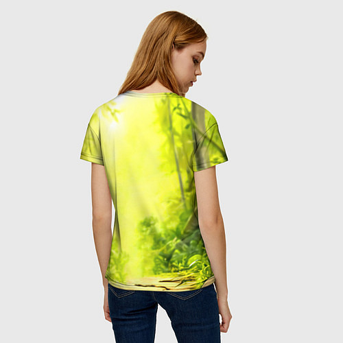 Женская футболка Пандочка / 3D-принт – фото 4