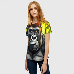 Футболка женская Огромная горилла, цвет: 3D-принт — фото 2