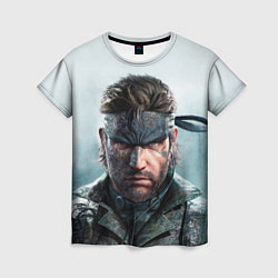 Женская футболка Snake Solid - metal gear