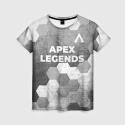 Женская футболка Apex Legends - grey gradient посередине