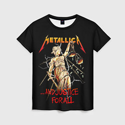 Женская футболка Metallica justice for all