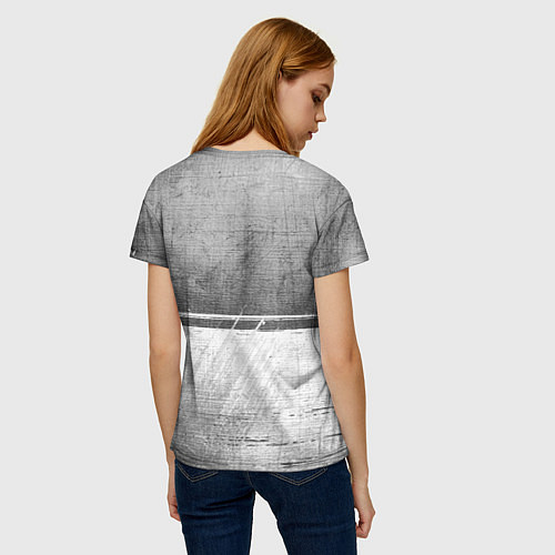 Женская футболка Black Clover - grey gradient посередине / 3D-принт – фото 4