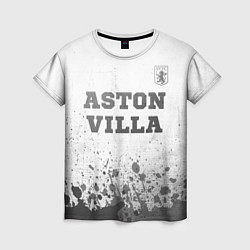 Футболка женская Aston Villa - white gradient посередине, цвет: 3D-принт