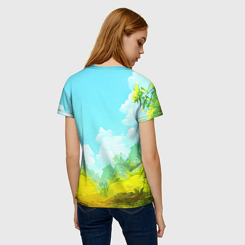 Женская футболка Веселая уточка / 3D-принт – фото 4