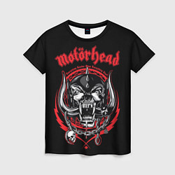 Женская футболка Motorhead skull