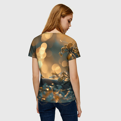 Женская футболка Влюбленные птички / 3D-принт – фото 4