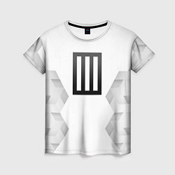 Женская футболка Paramore white poly