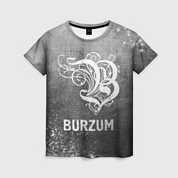 Женская футболка Burzum - grey gradient