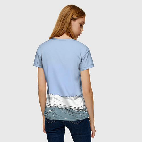 Женская футболка Русский не сдаются - мощный медведь / 3D-принт – фото 4