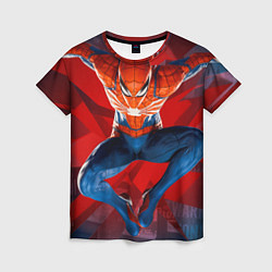 Женская футболка Fly spiderman