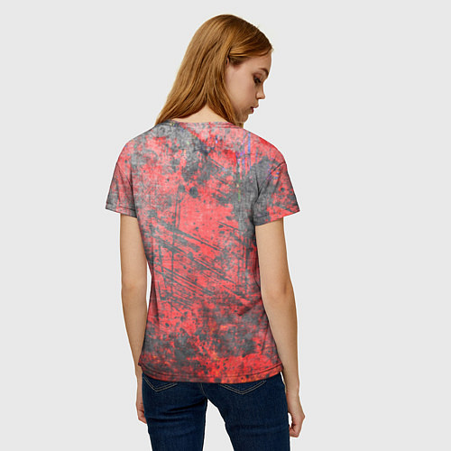 Женская футболка Абстракция - grunge vibe / 3D-принт – фото 4