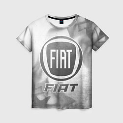 Футболка женская Fiat - white gradient, цвет: 3D-принт