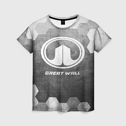 Женская футболка Great Wall - grey gradient