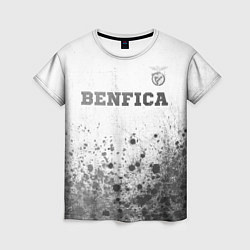 Женская футболка Benfica - white gradient посередине